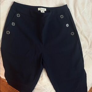 Rachel Zoe Dark Blue Trousers with Metallic Details